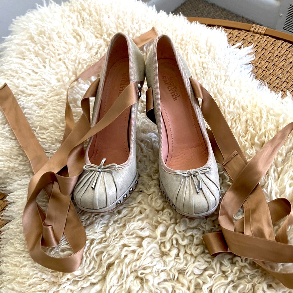 Jean Paul Gaultier, used, lace up heels